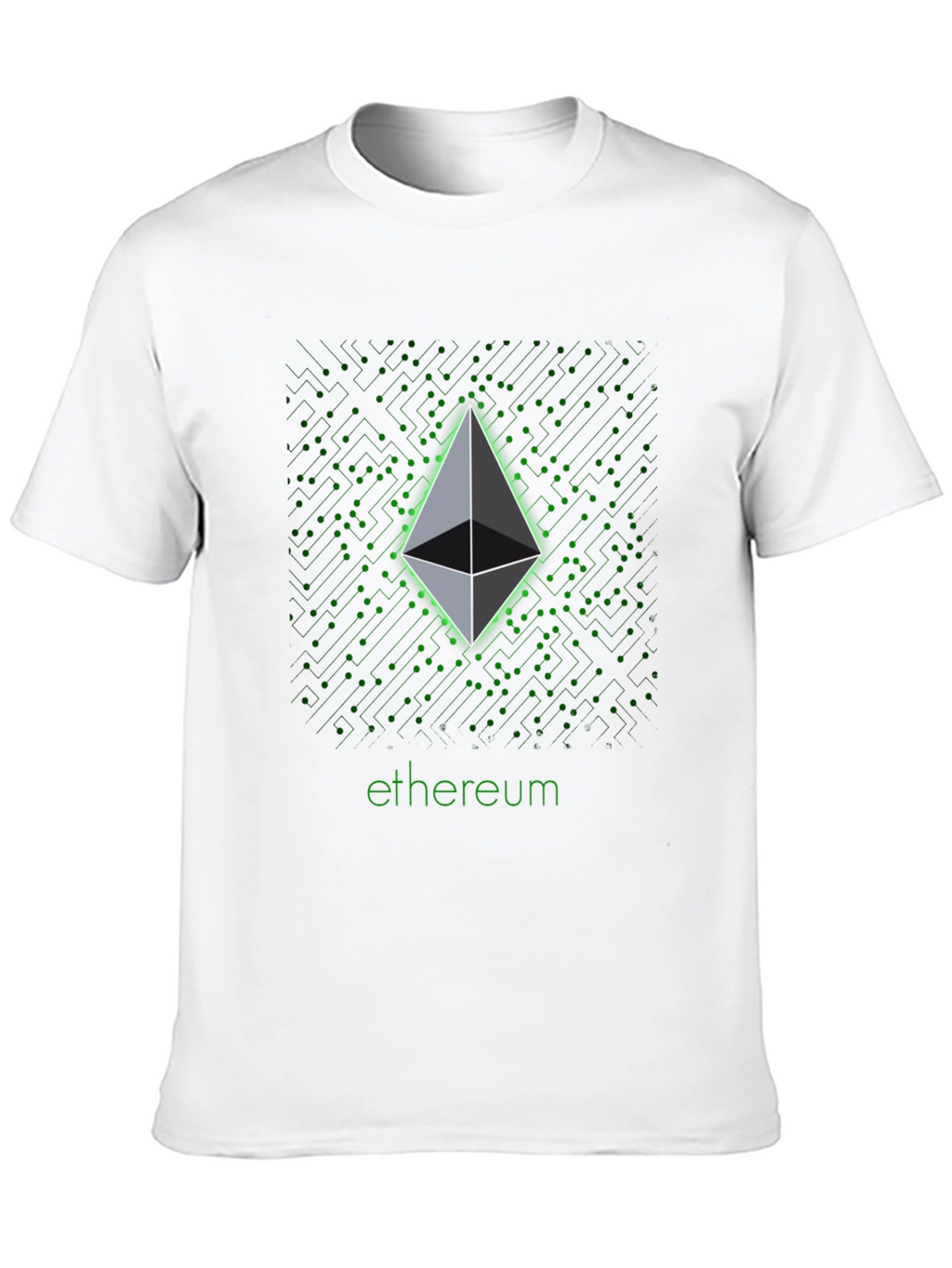 Ethereum Crypto Graphic Black T-Shirt