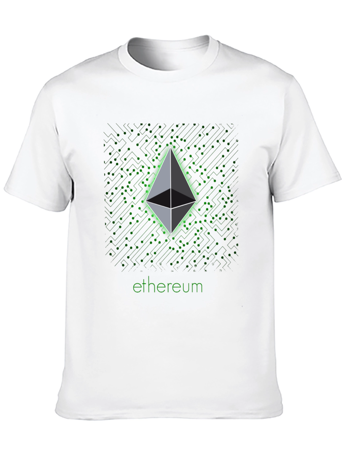 Ethereum Crypto Graphic Black T-Shirt