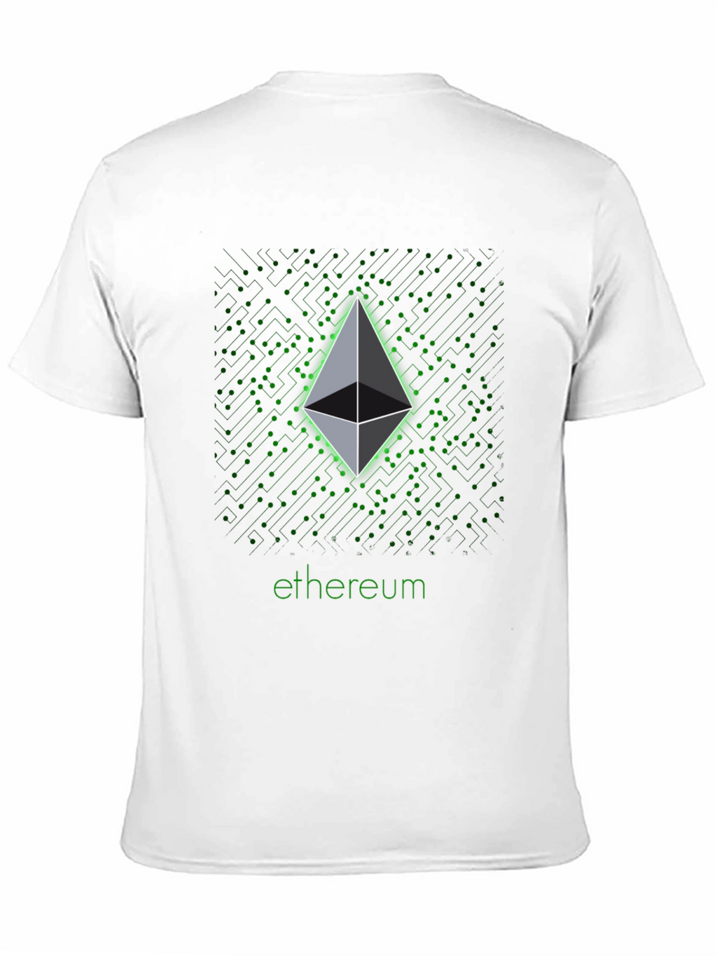 Ethereum Crypto Graphic Black T-Shirt