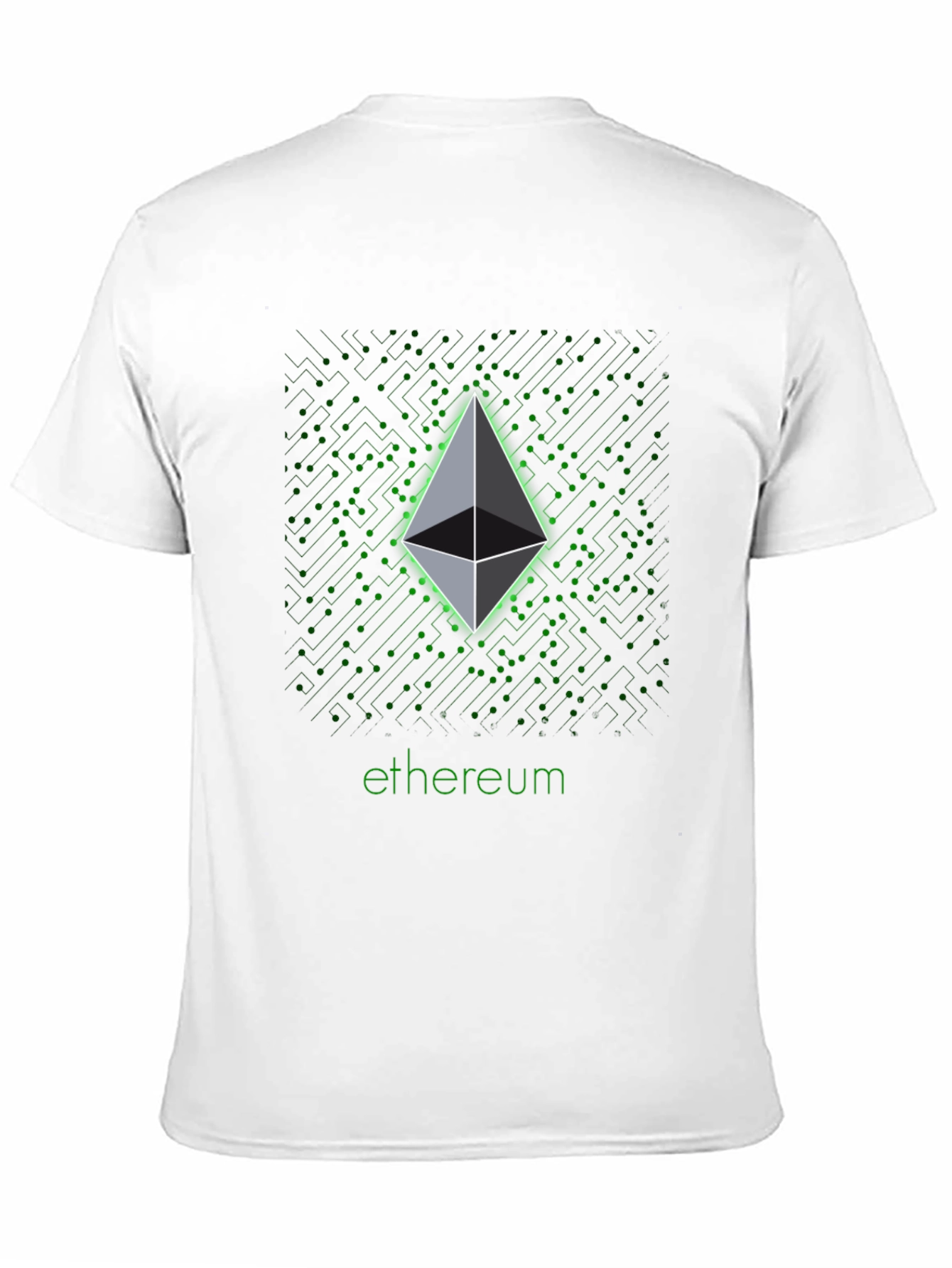 Ethereum Crypto Graphic Black T-Shirt