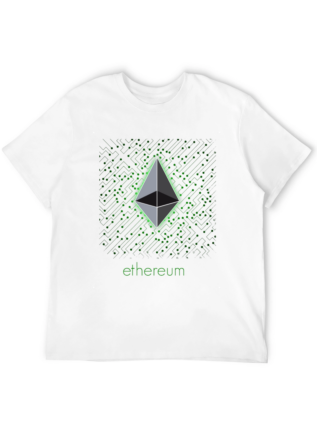 Ethereum Crypto Graphic Black T-Shirt