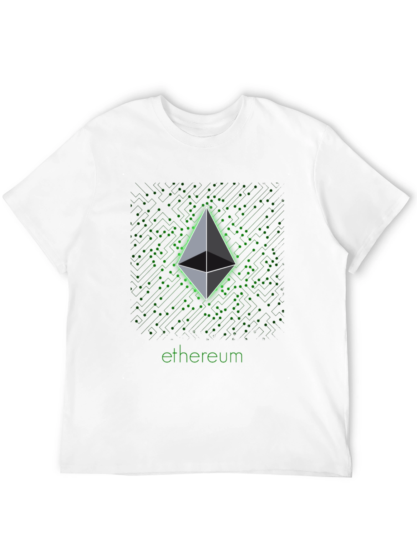 Ethereum Crypto Graphic Black T-Shirt