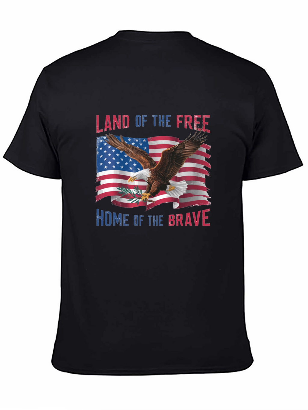 Patriotic Eagle USA Flag Graphic T-Shirt