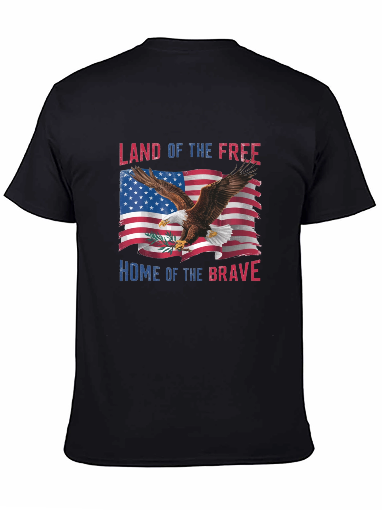 Patriotic Eagle USA Flag Graphic T-Shirt