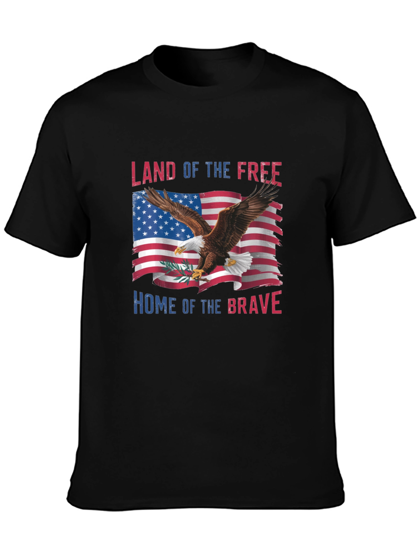 Patriotic Eagle USA Flag Graphic T-Shirt
