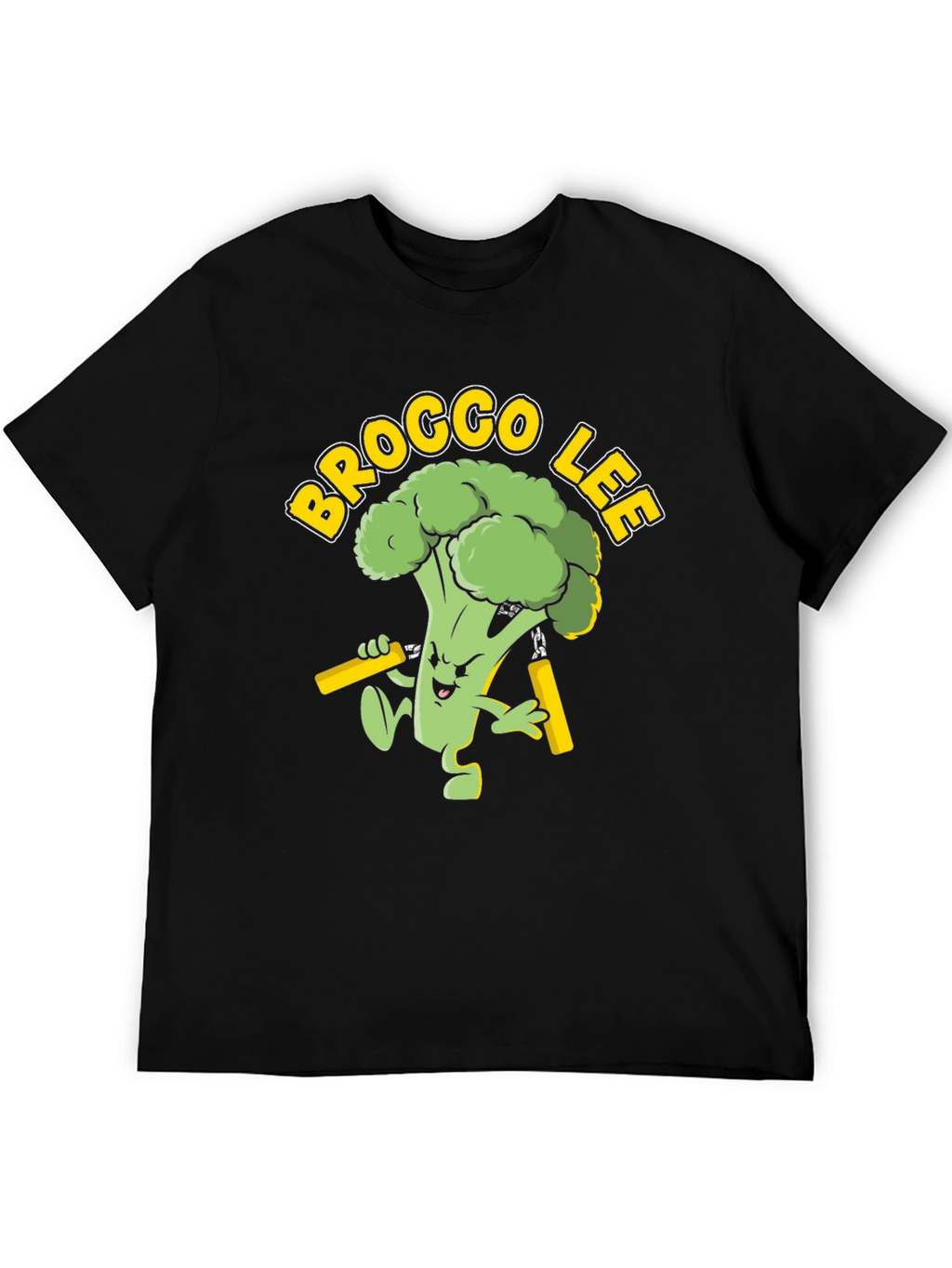 Brocco Lee Graphic Tee - Martial Arts Broccoli!