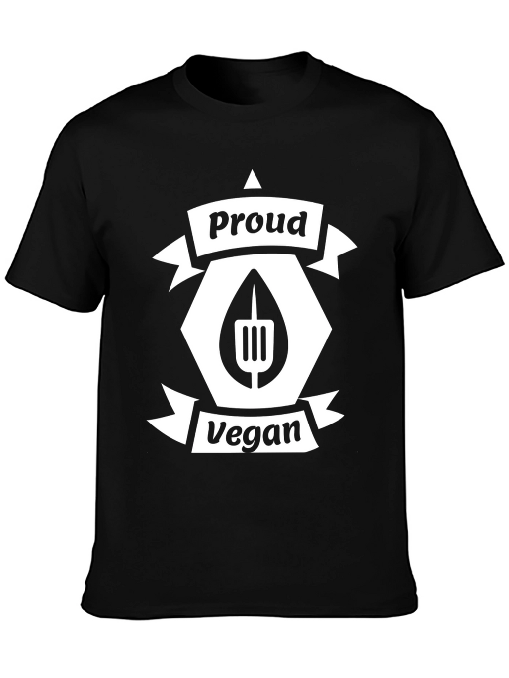 Proud Vegan Black Graphic T-Shirt