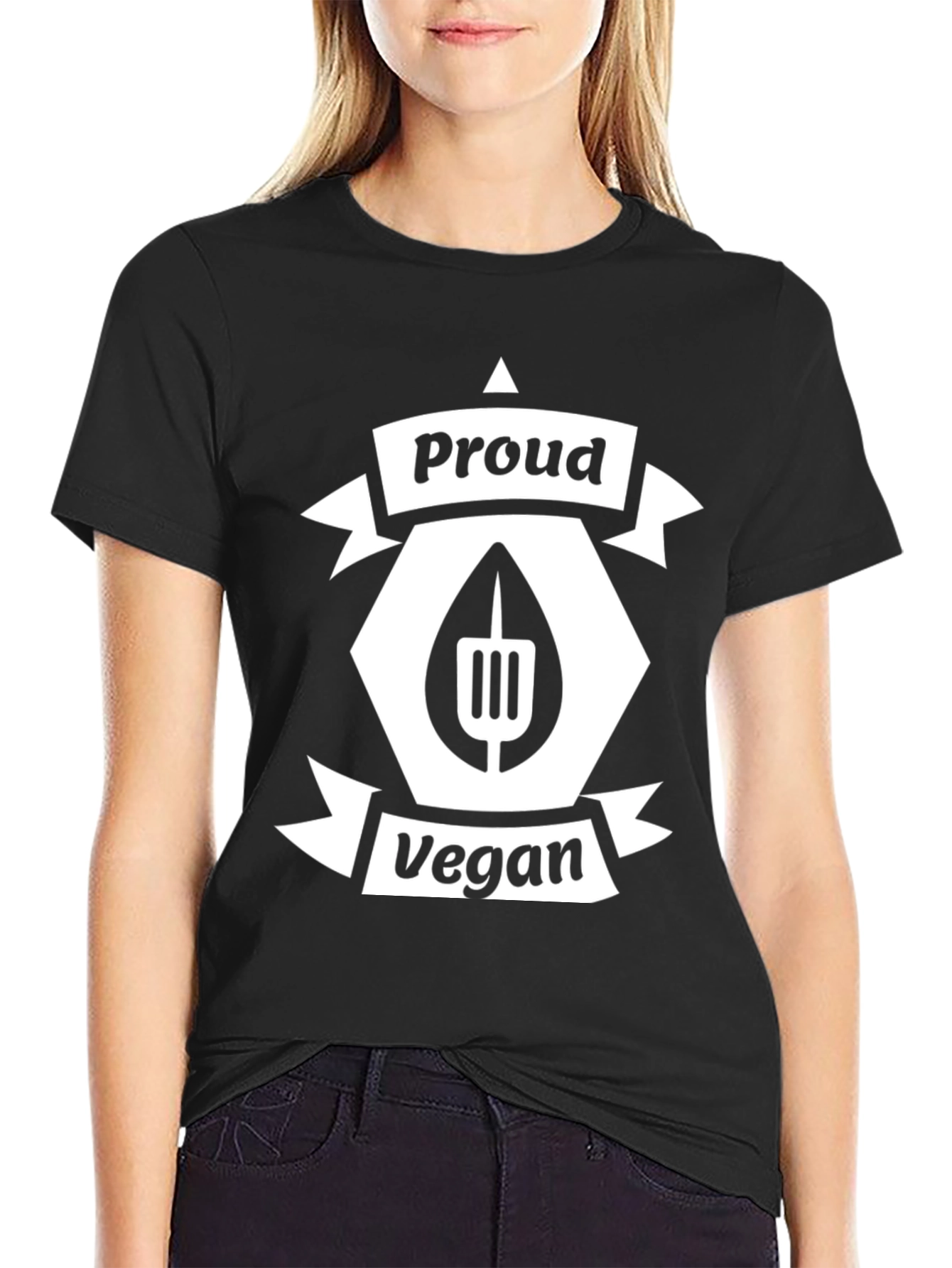 Proud Vegan Black Graphic T-Shirt