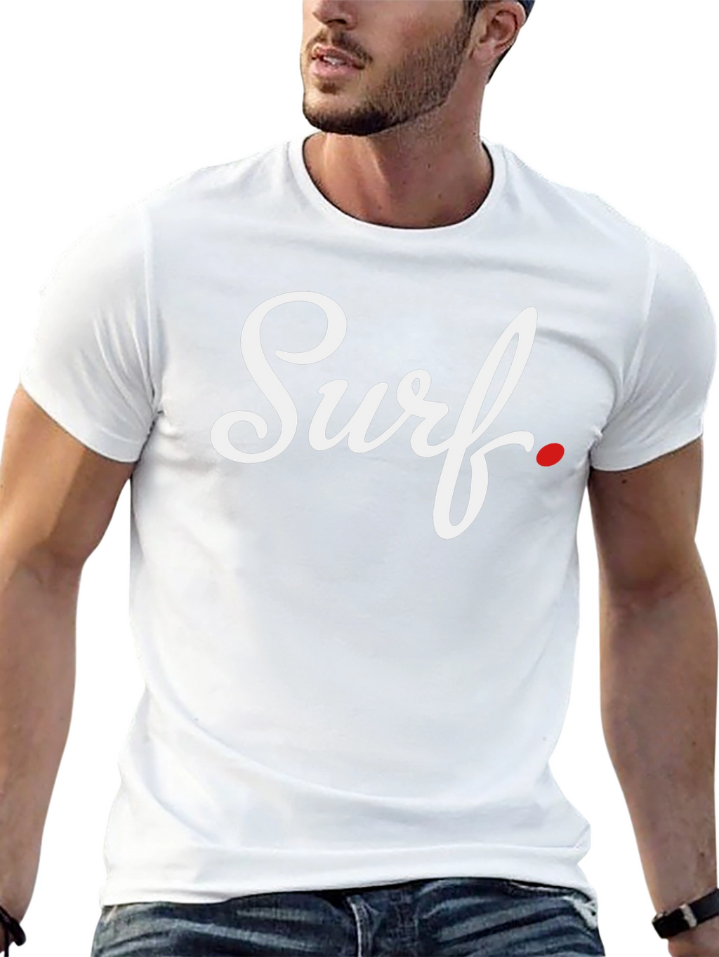 Surf Script Black T-Shirt