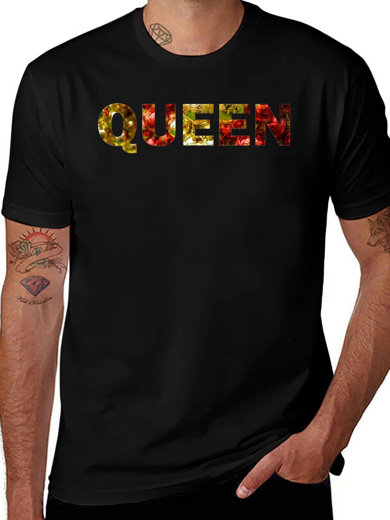 Queen Novelty Graphic Black T-Shirt