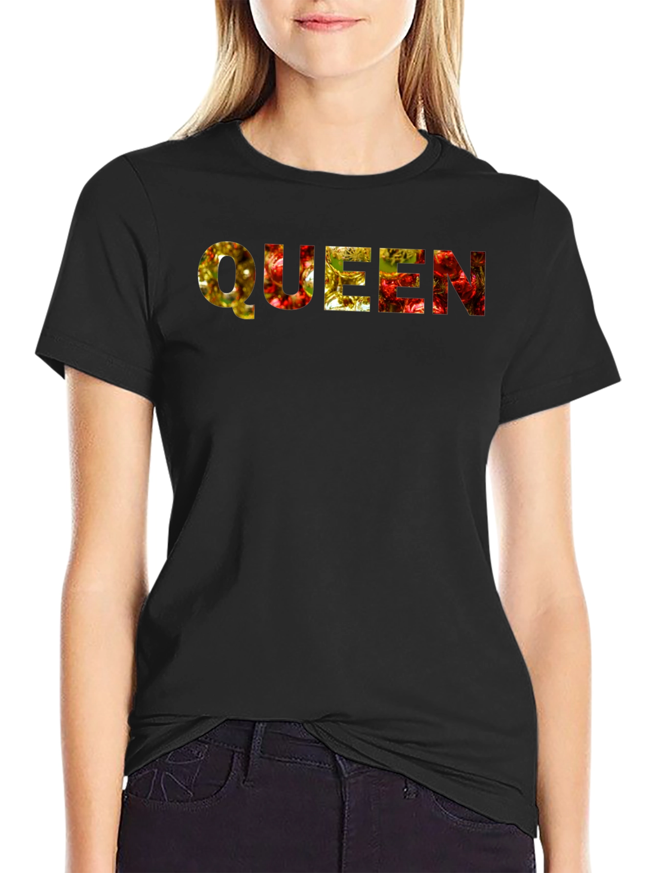 Queen Novelty Graphic Black T-Shirt