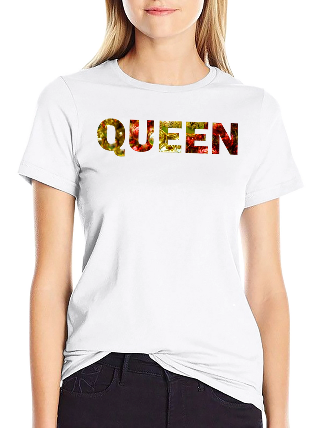 Queen Novelty Graphic Black T-Shirt