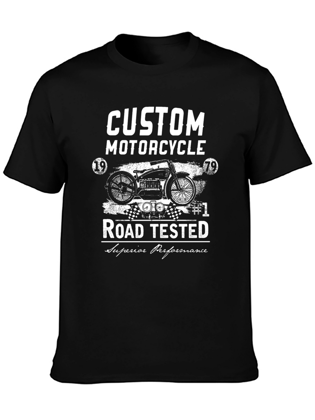 Custom Motorcycle Graphic Tee - Road Tested