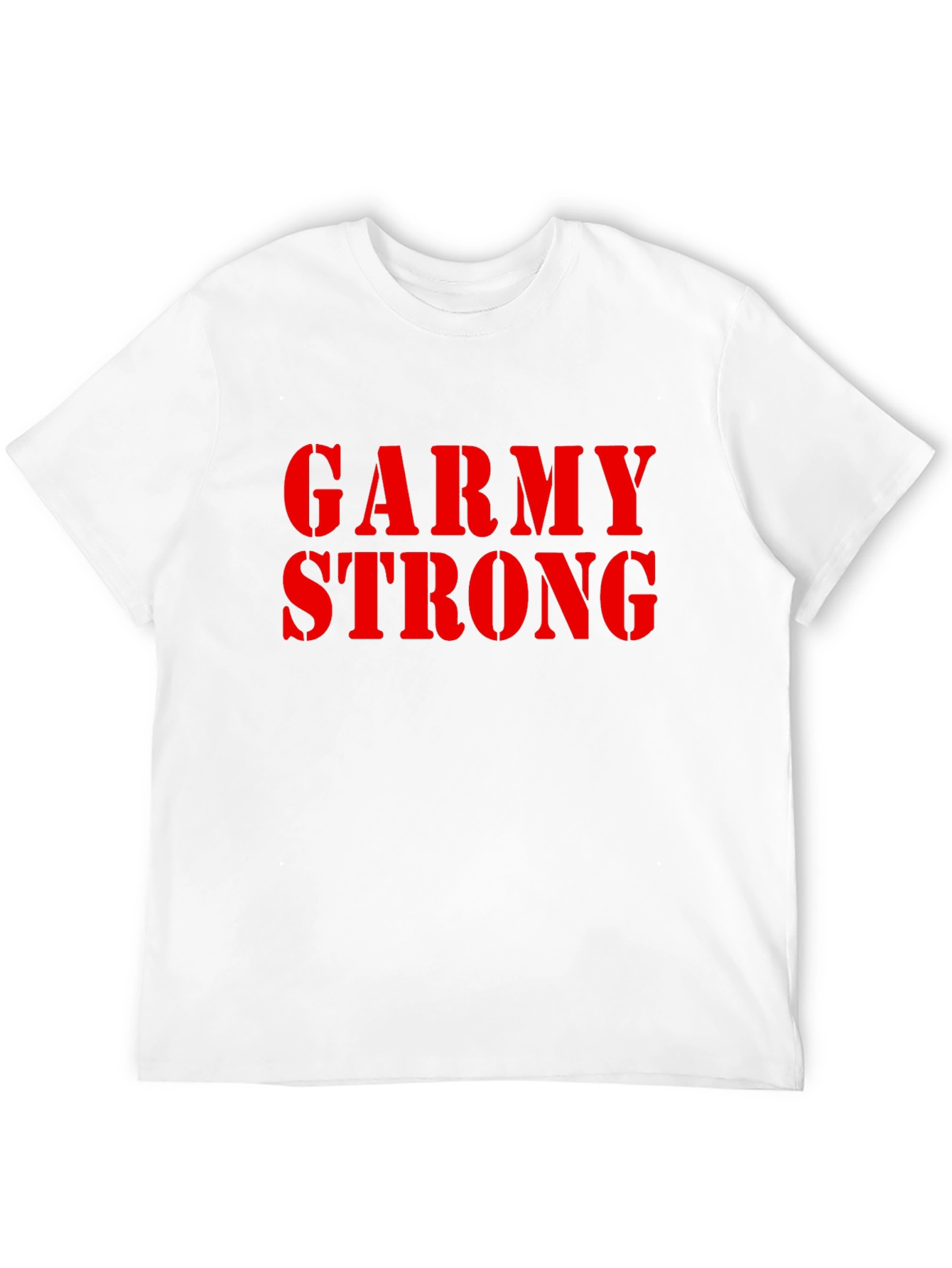 Garmy Strong Graphic Tee - Black Cotton T-Shirt