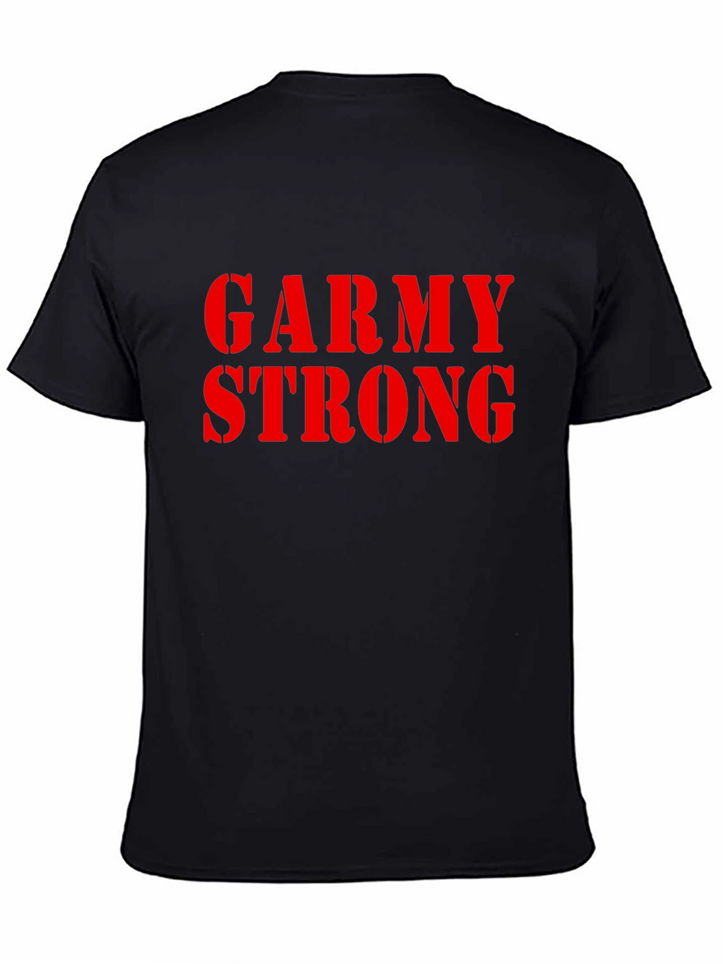 Garmy Strong Graphic Tee - Black Cotton T-Shirt