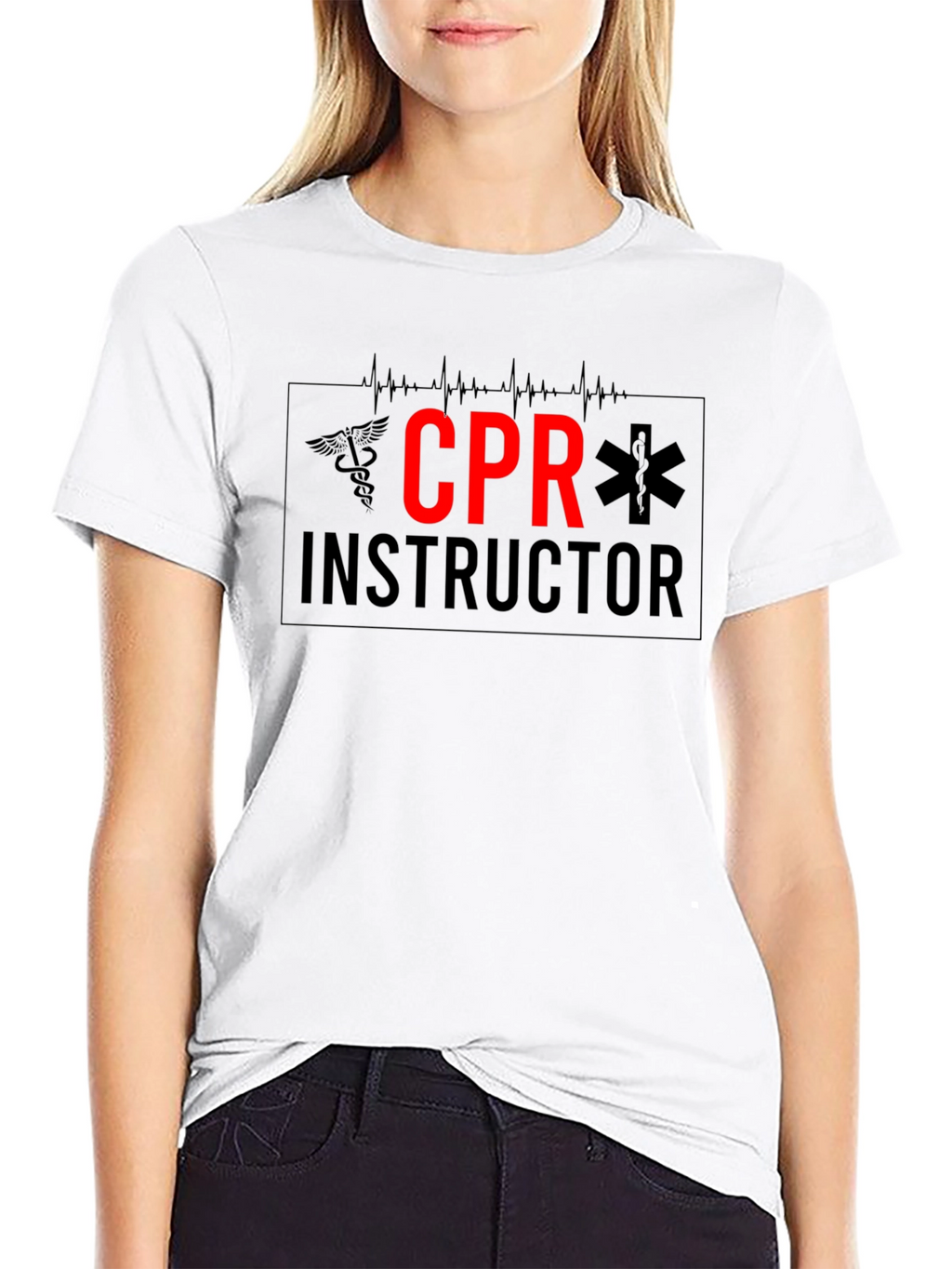 CPR Instructor Black T-Shirt