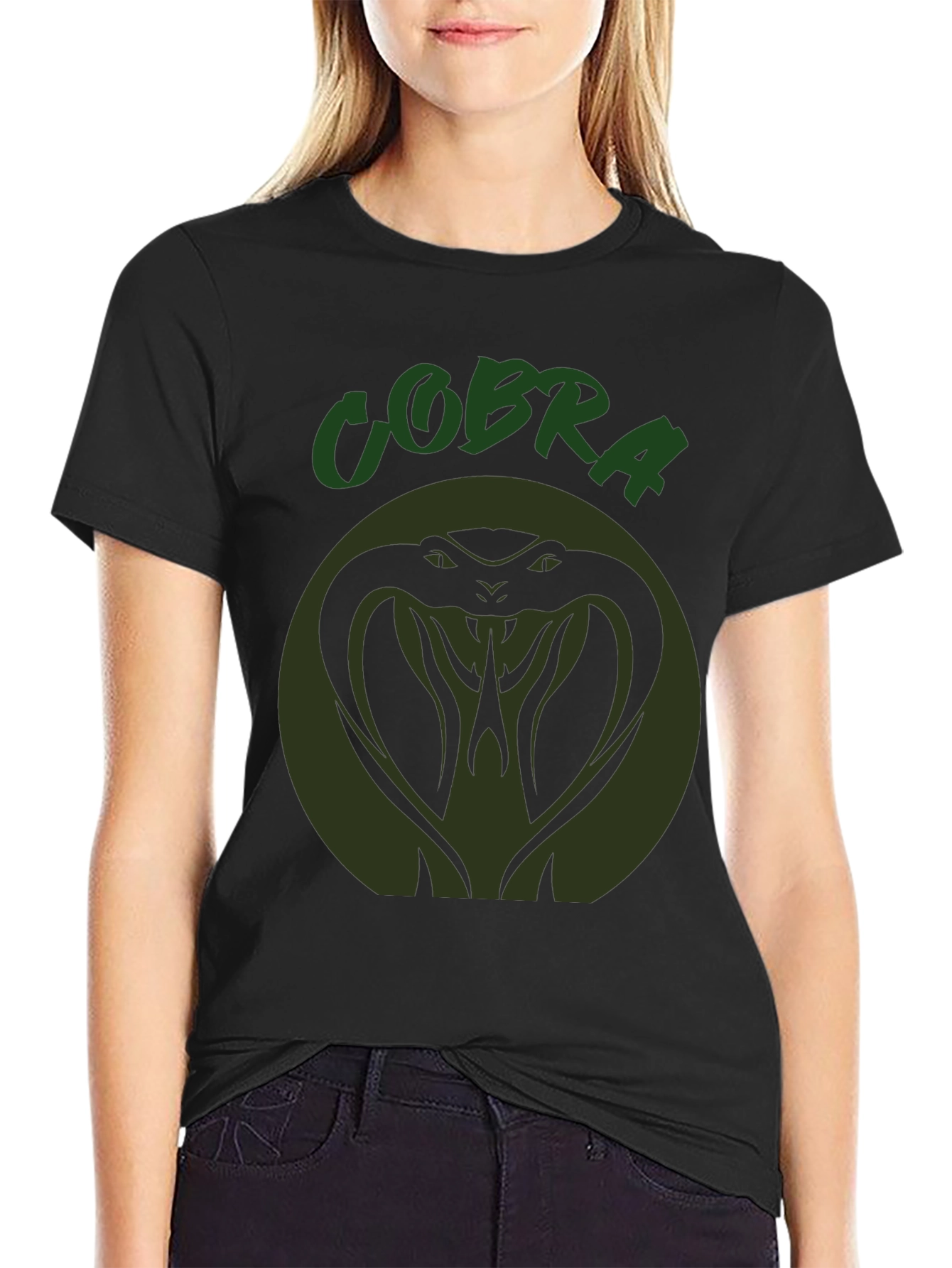 Cobra T-Shirt: Green Snake Graphic Tee