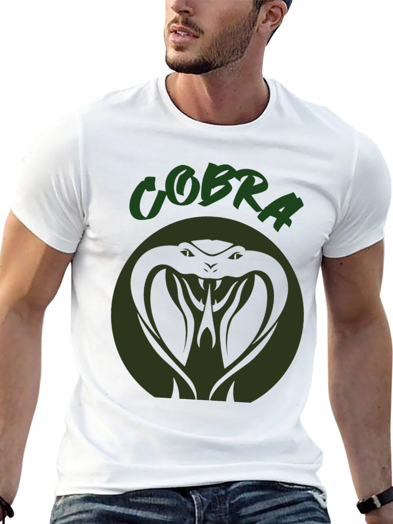 Cobra T-Shirt: Green Snake Graphic Tee