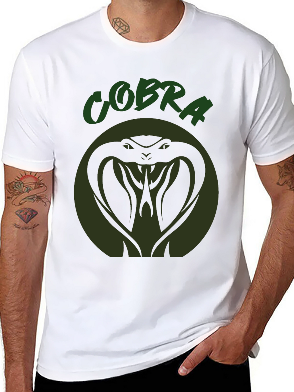 Cobra T-Shirt: Green Snake Graphic Tee