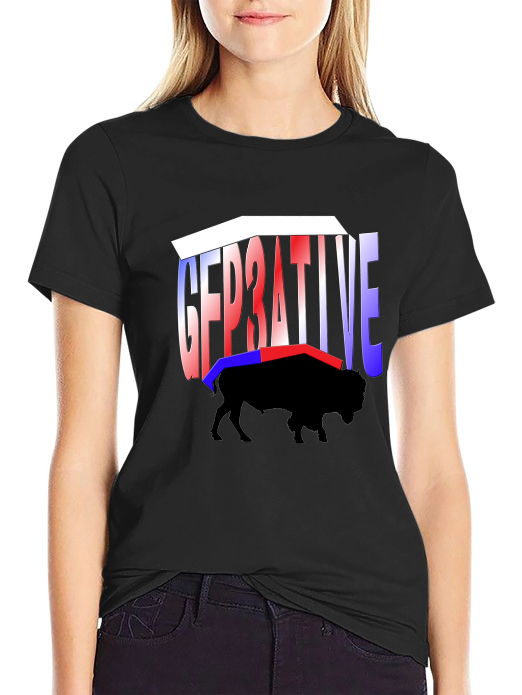Generative Buffalo Graphic Tee