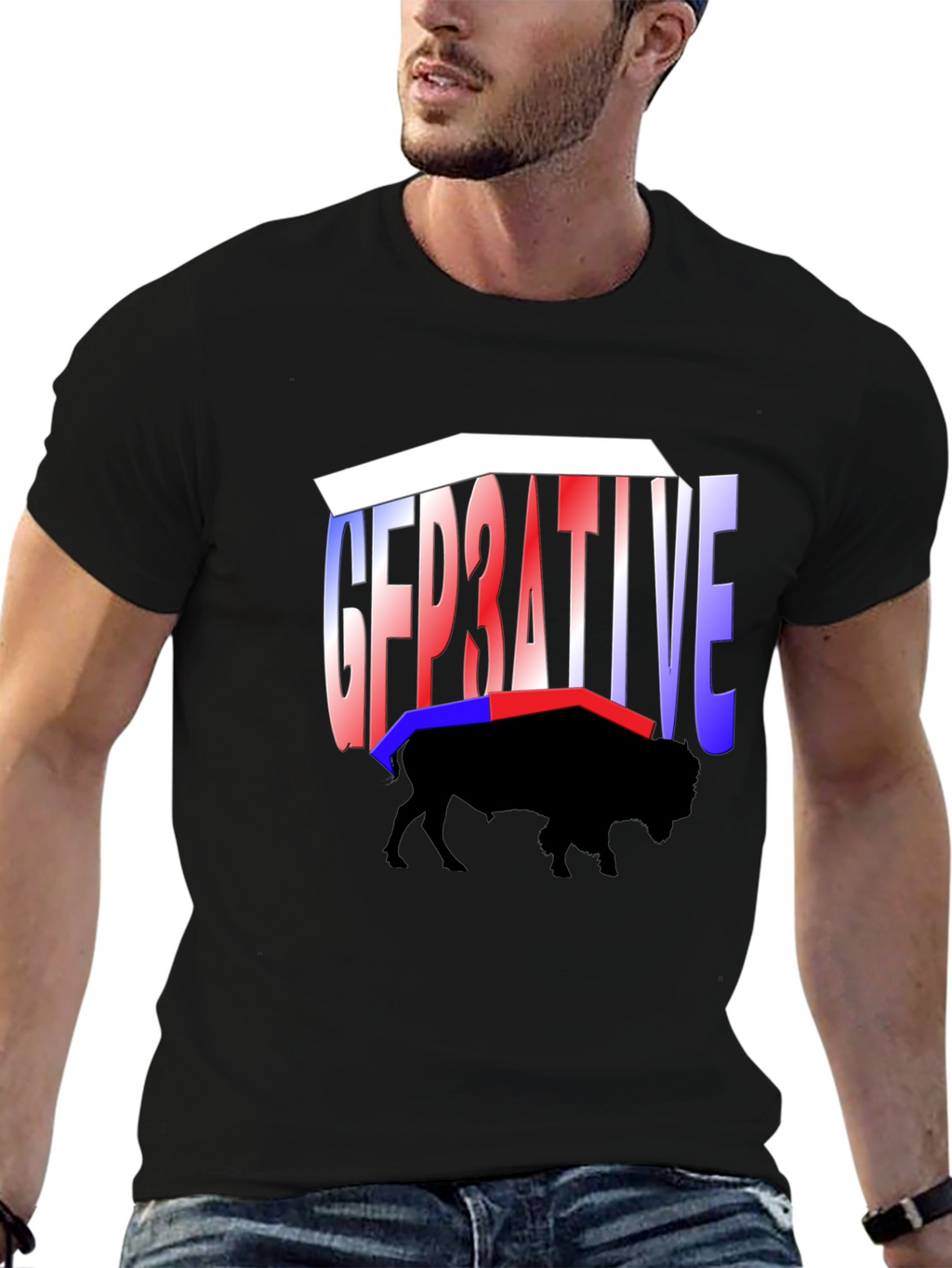 Generative Buffalo Graphic Tee