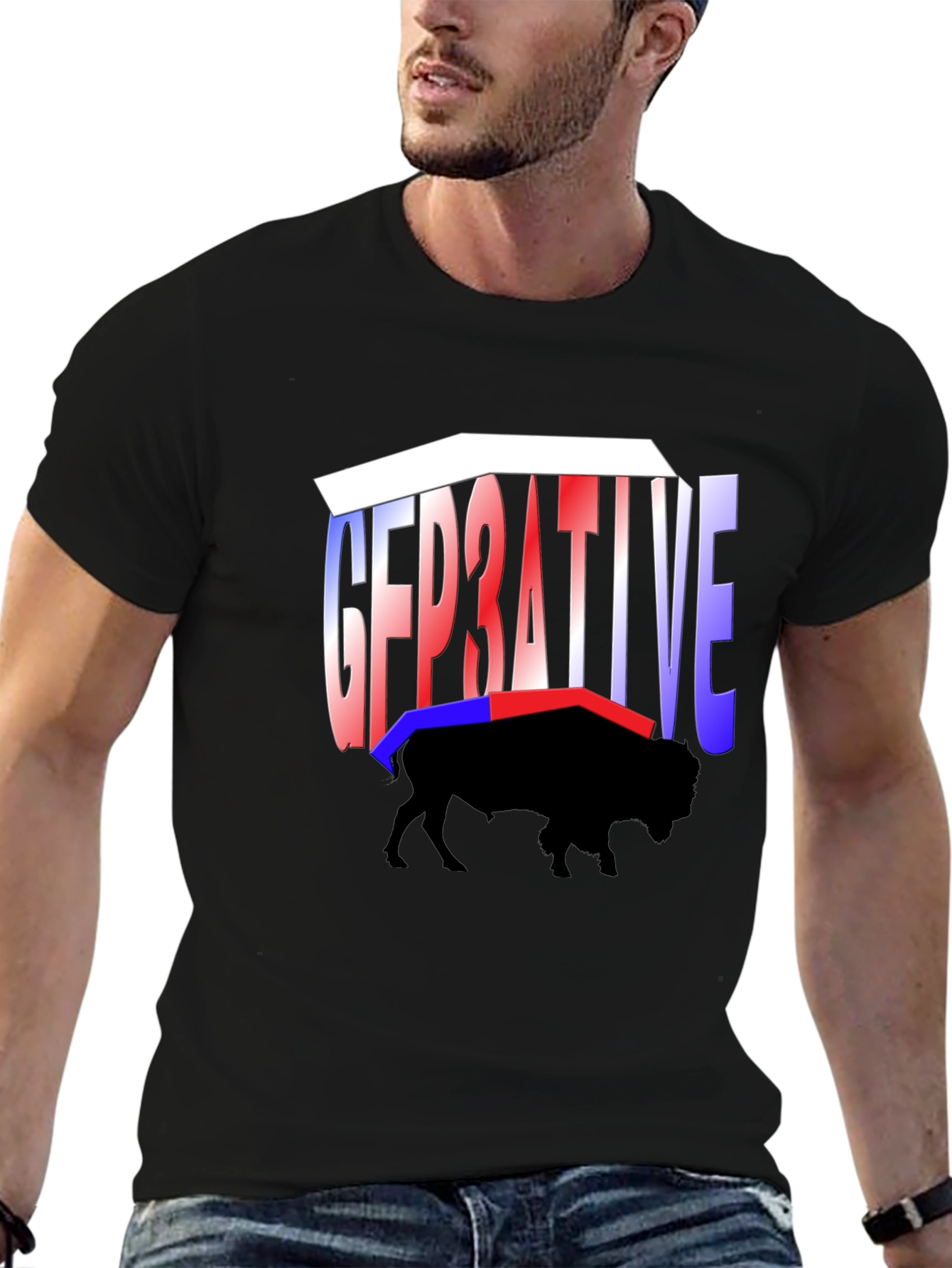 Generative Buffalo Graphic Tee