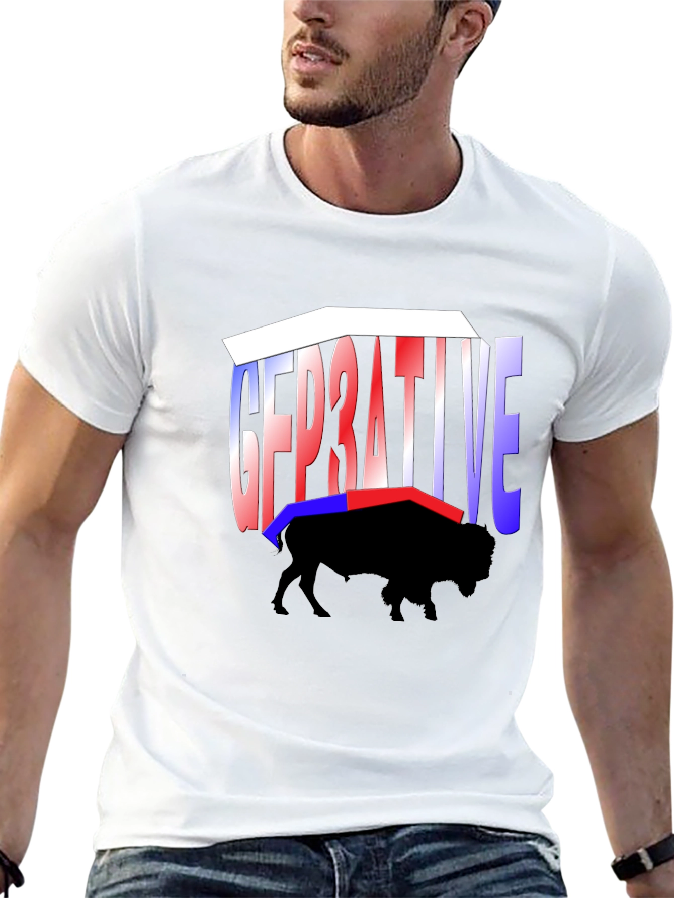 Generative Buffalo Graphic Tee