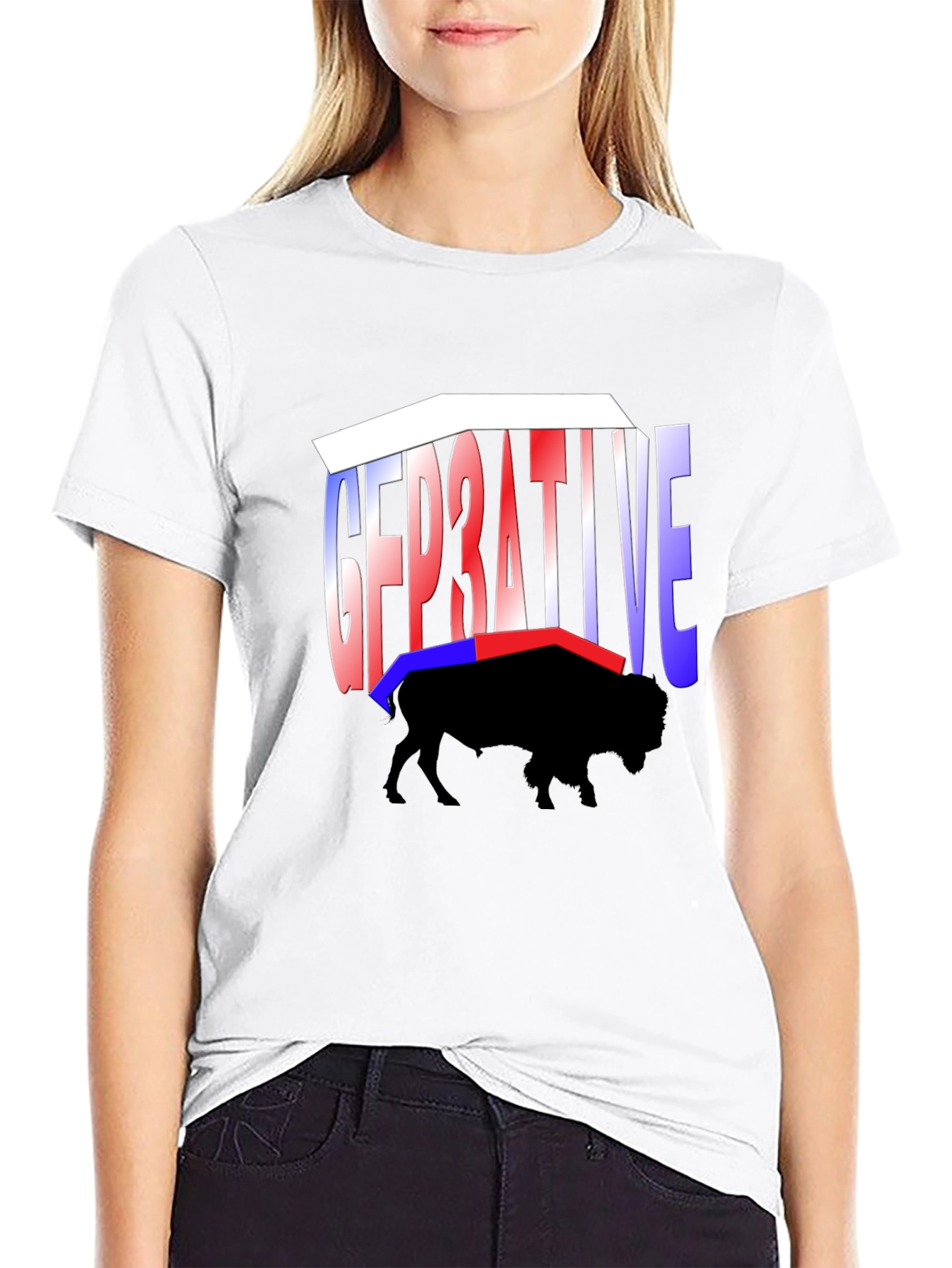 Generative Buffalo Graphic Tee
