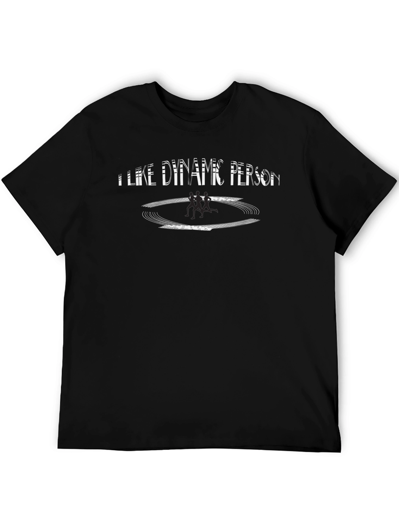 Dynamic Person Graphic Tee - Casual Comfort