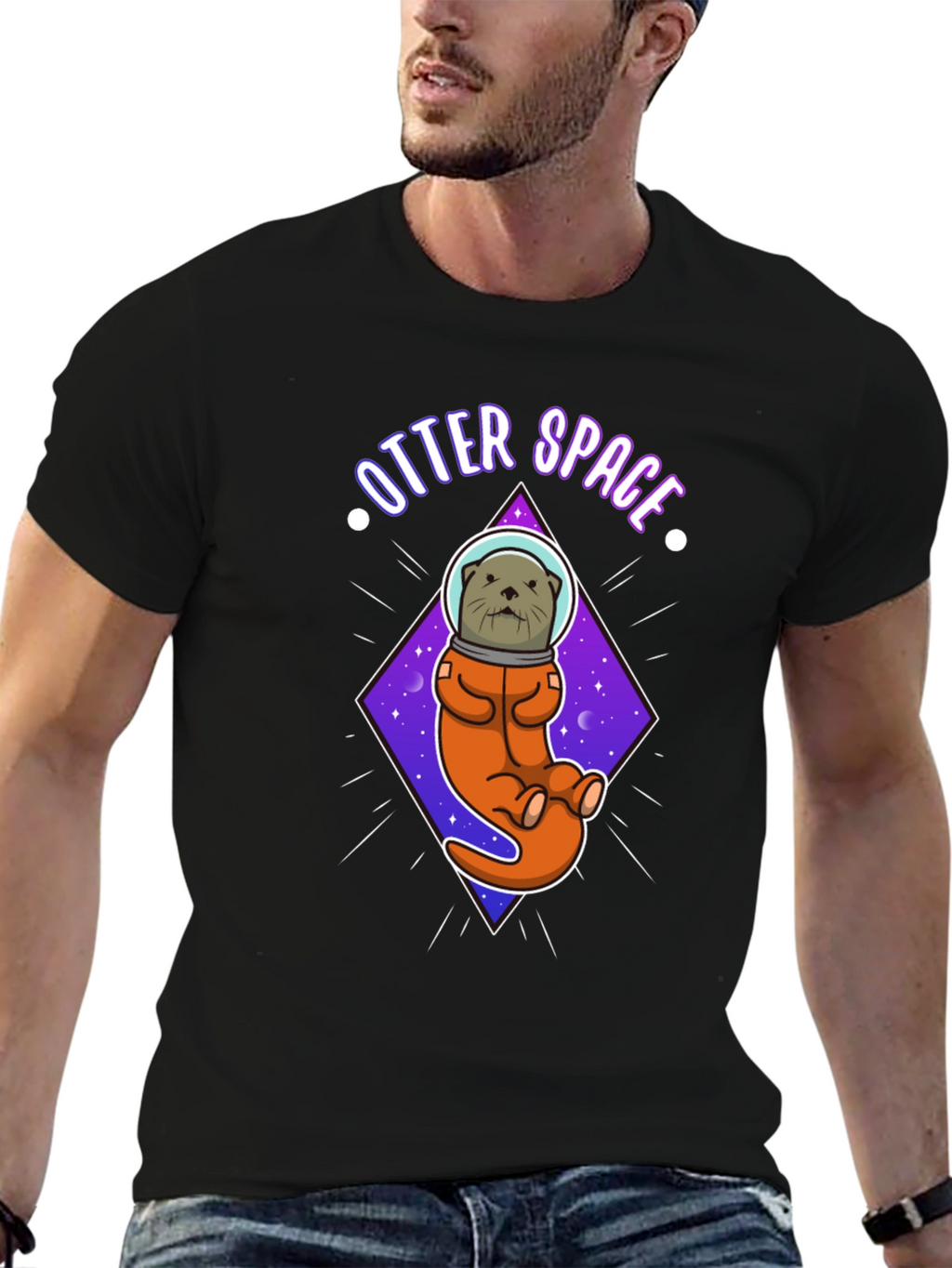 Otter Space Graphic T-Shirt