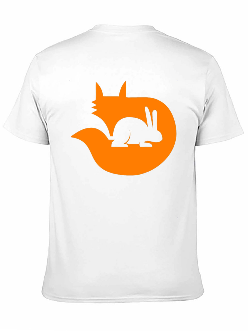 Fox & Rabbit Graphic Tee - Black Cotton Blend