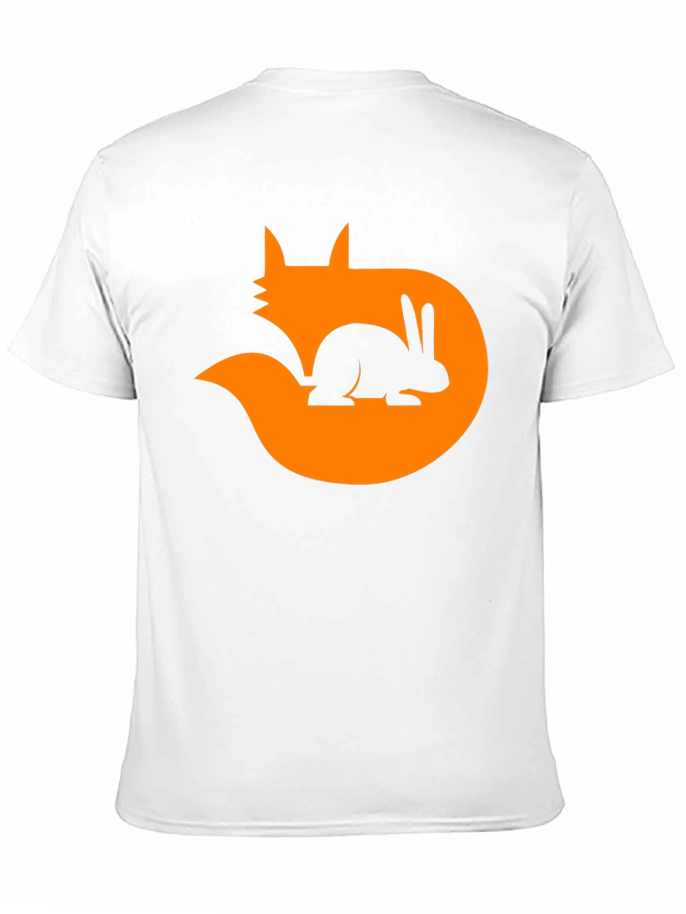 Fox & Rabbit Graphic Tee - Black Cotton Blend
