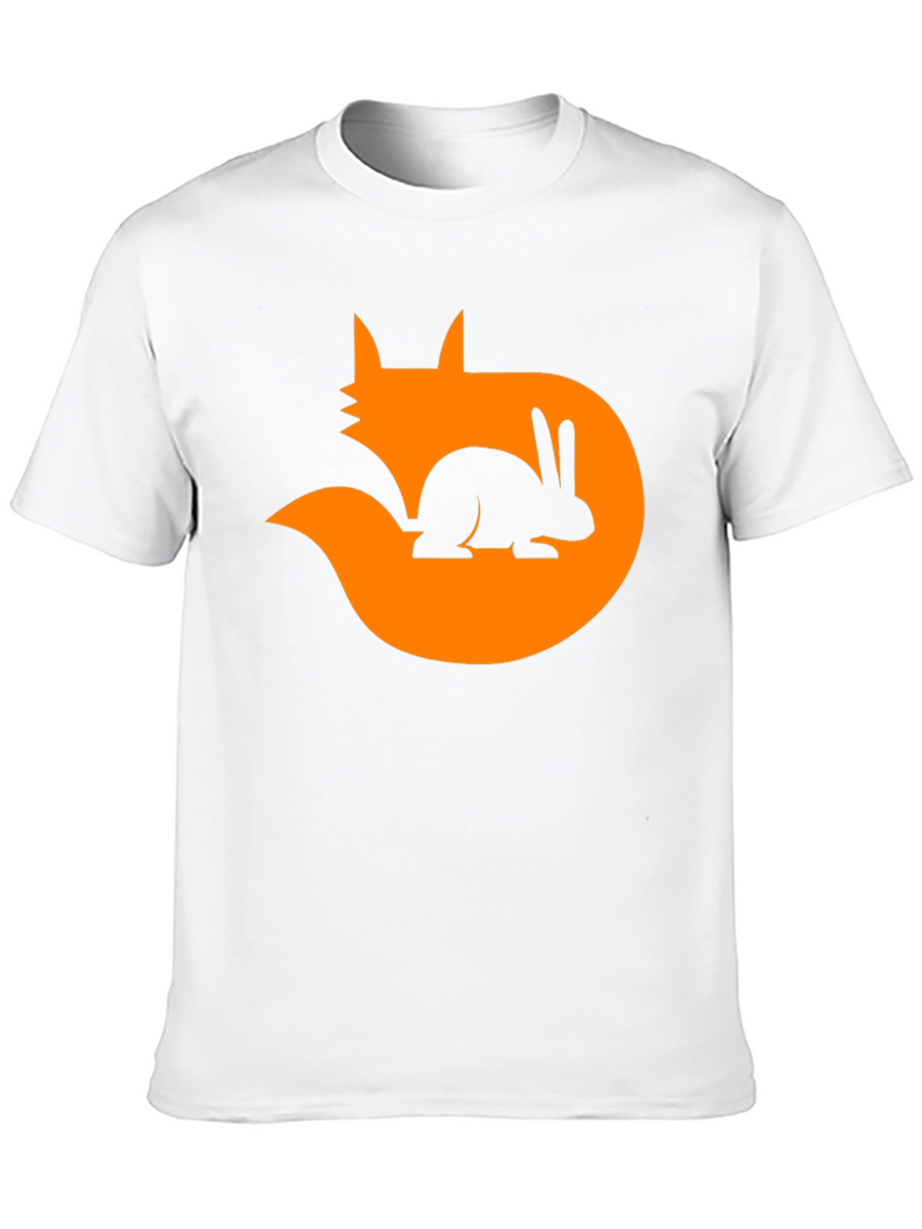 Fox & Rabbit Graphic Tee - Black Cotton Blend