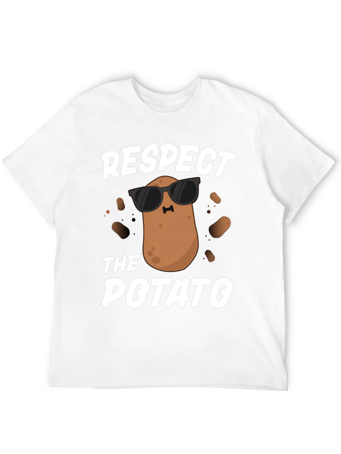 Respect the Potato T-Shirt - Funny Graphic Tee