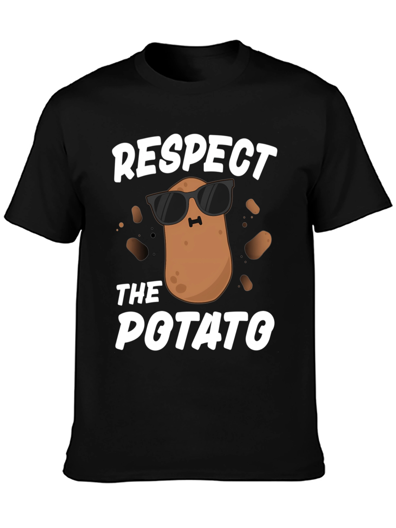 Respect the Potato T-Shirt - Funny Graphic Tee