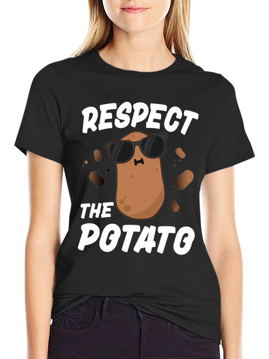 Respect the Potato T-Shirt - Funny Graphic Tee