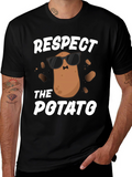 Respect the Potato T-Shirt - Funny Graphic Tee