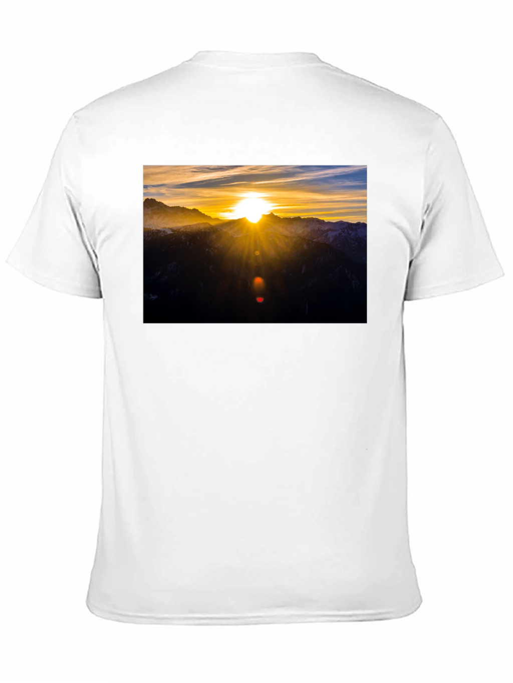 Sunrise Mountain Graphic Black T-Shirt