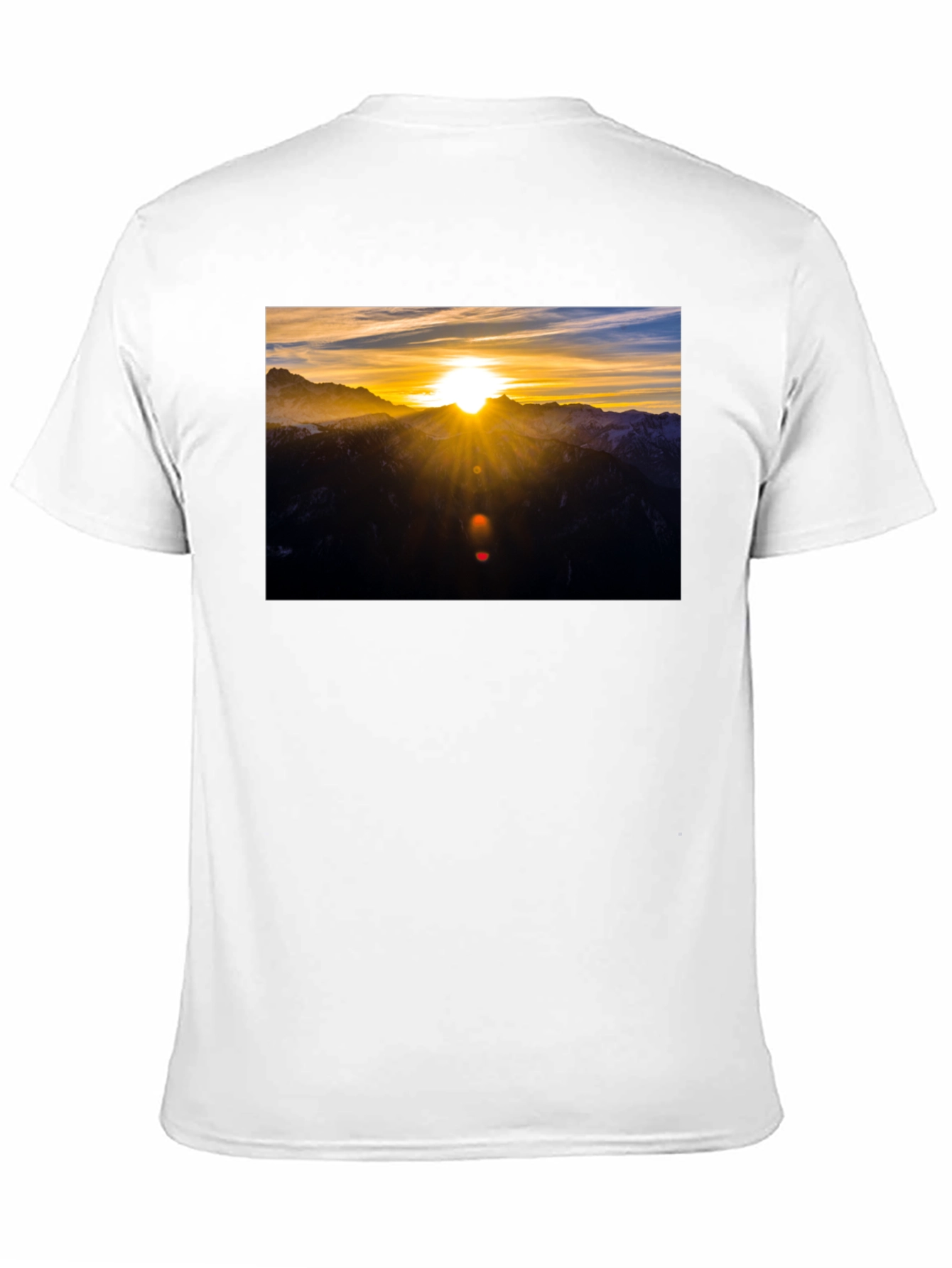 Sunrise Mountain Graphic Black T-Shirt