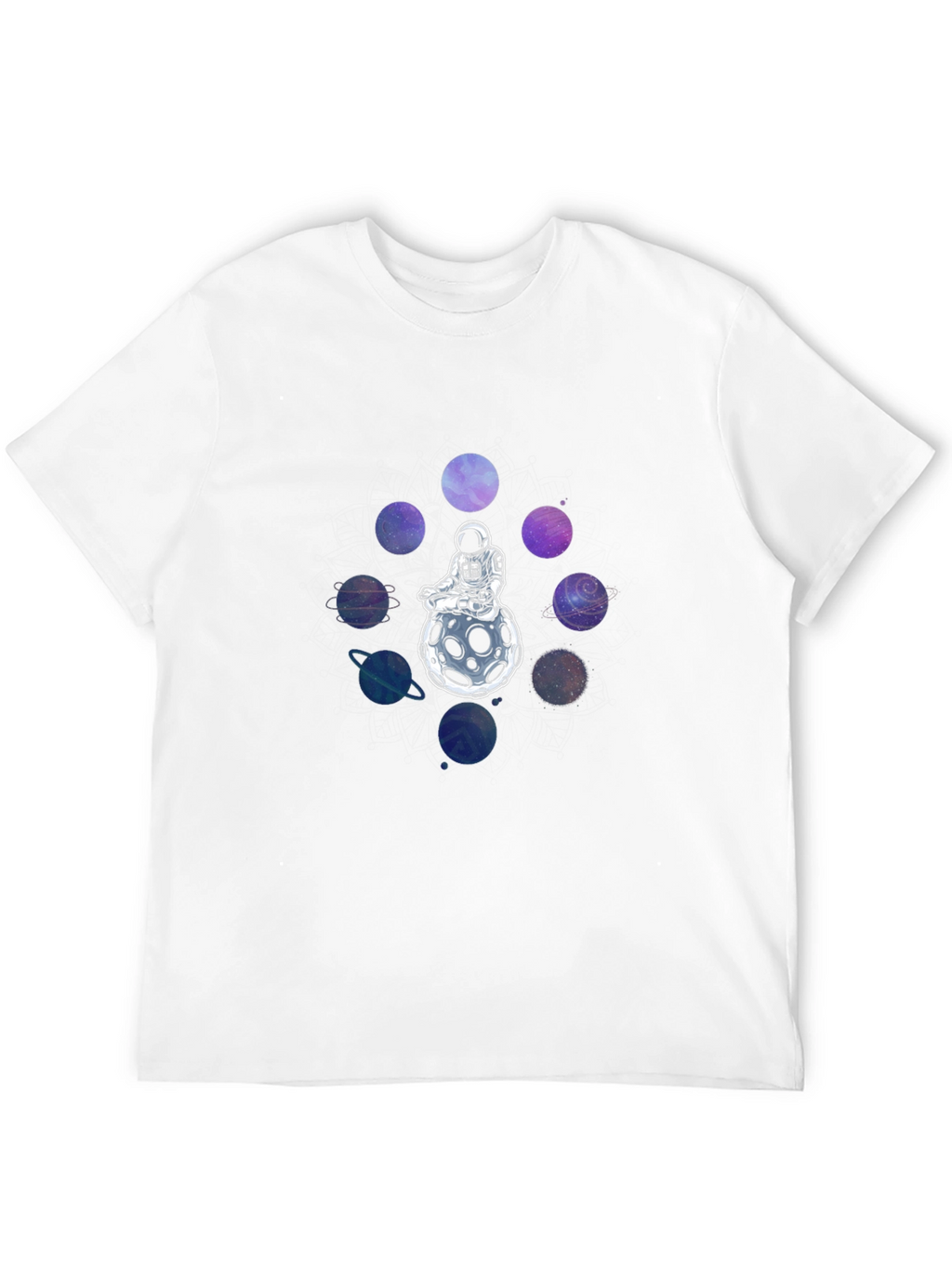 Astronaut Planets Graphic T-Shirt