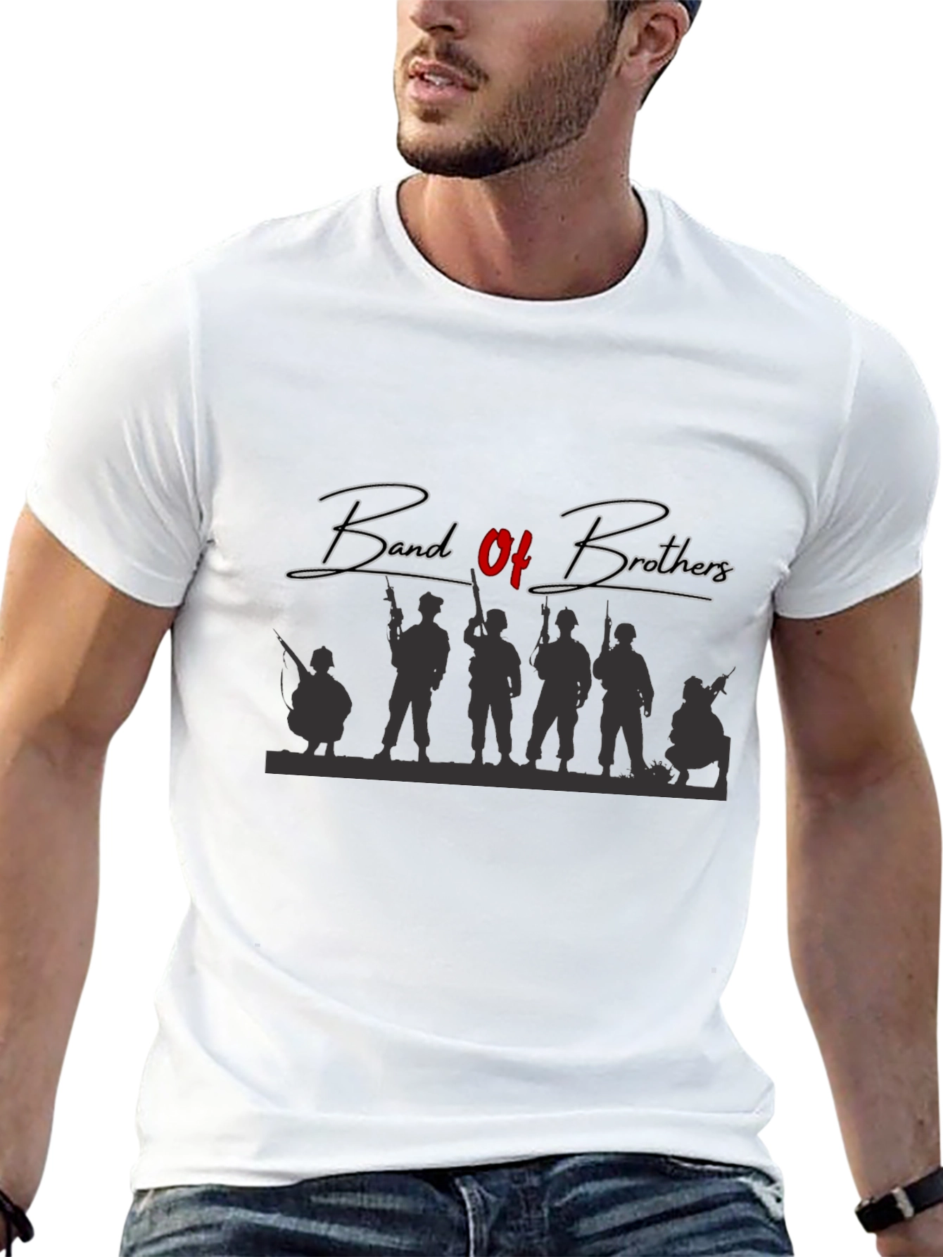 Band of Brothers Graphic T-Shirt - Black