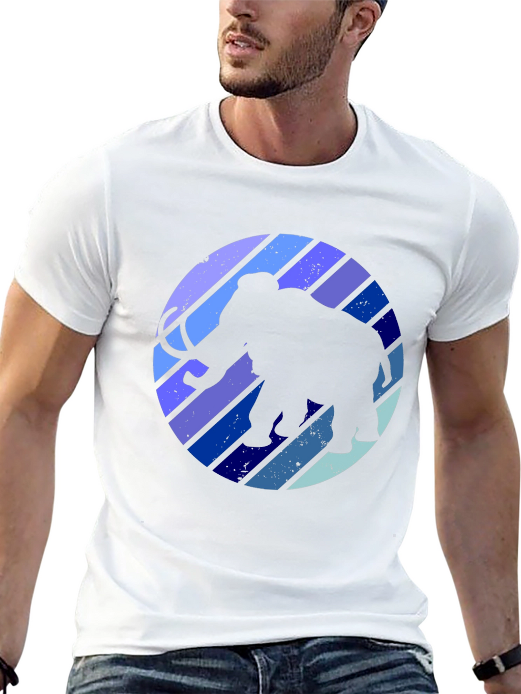 Mammoth Retro Striped T-Shirt