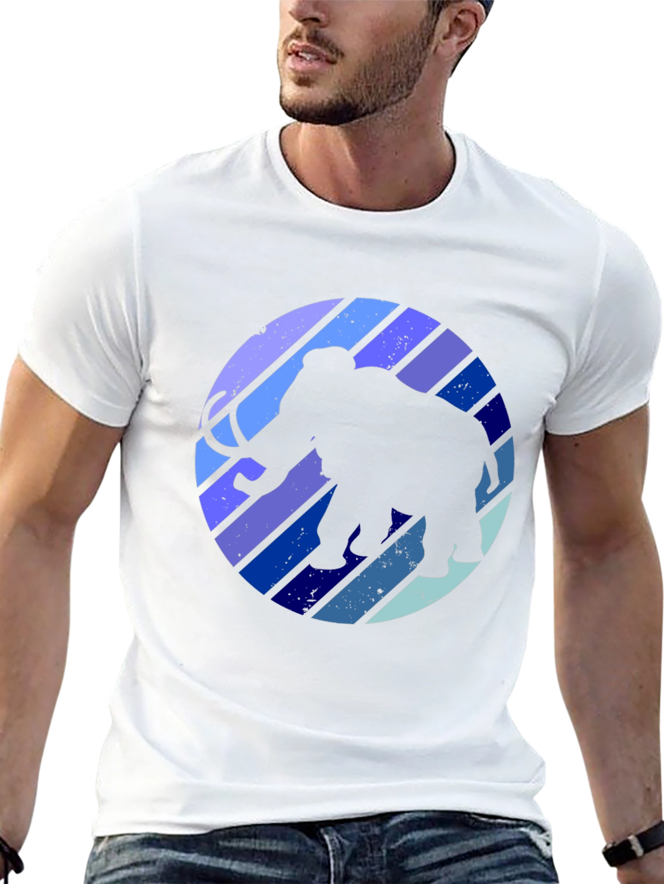 Mammoth Retro Striped T-Shirt