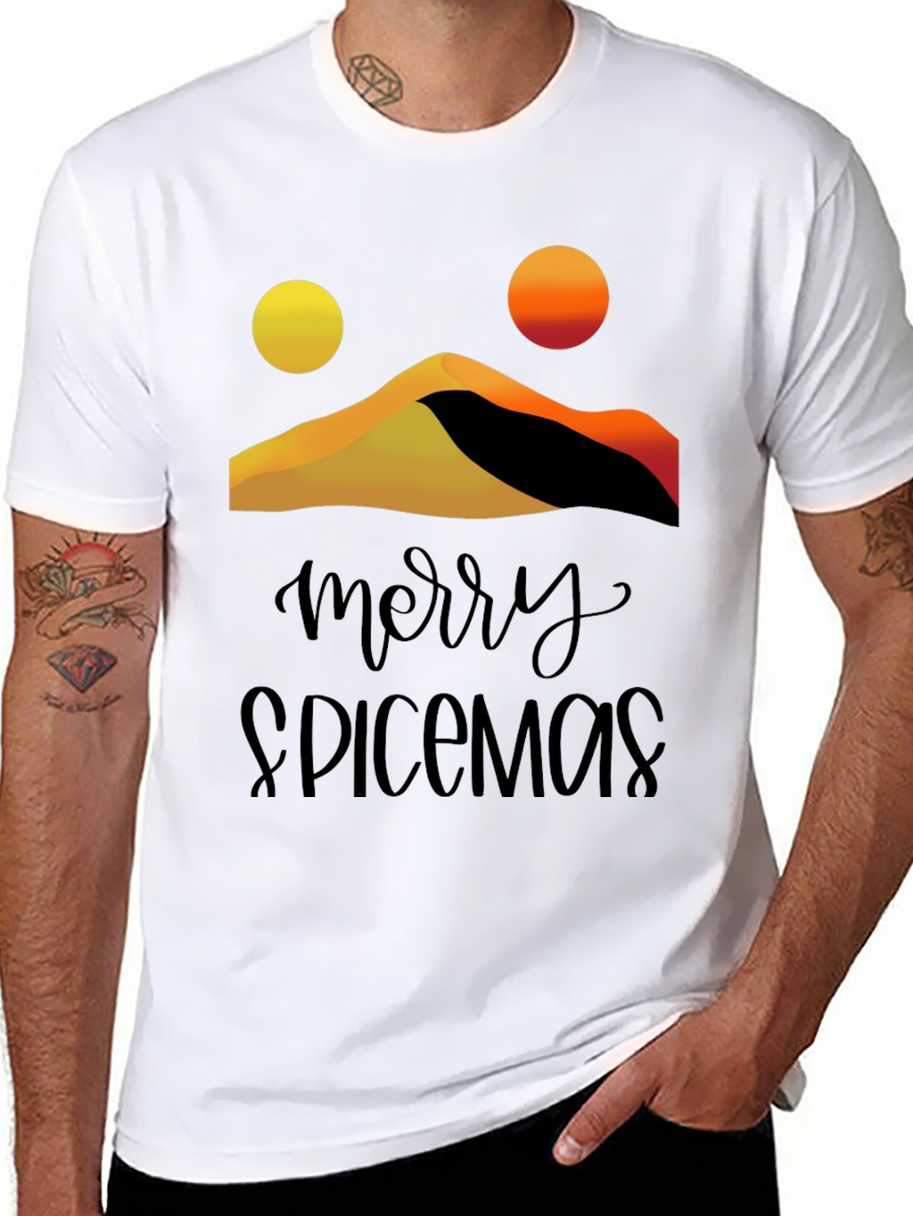 Merry Spicemas Black Graphic Tee