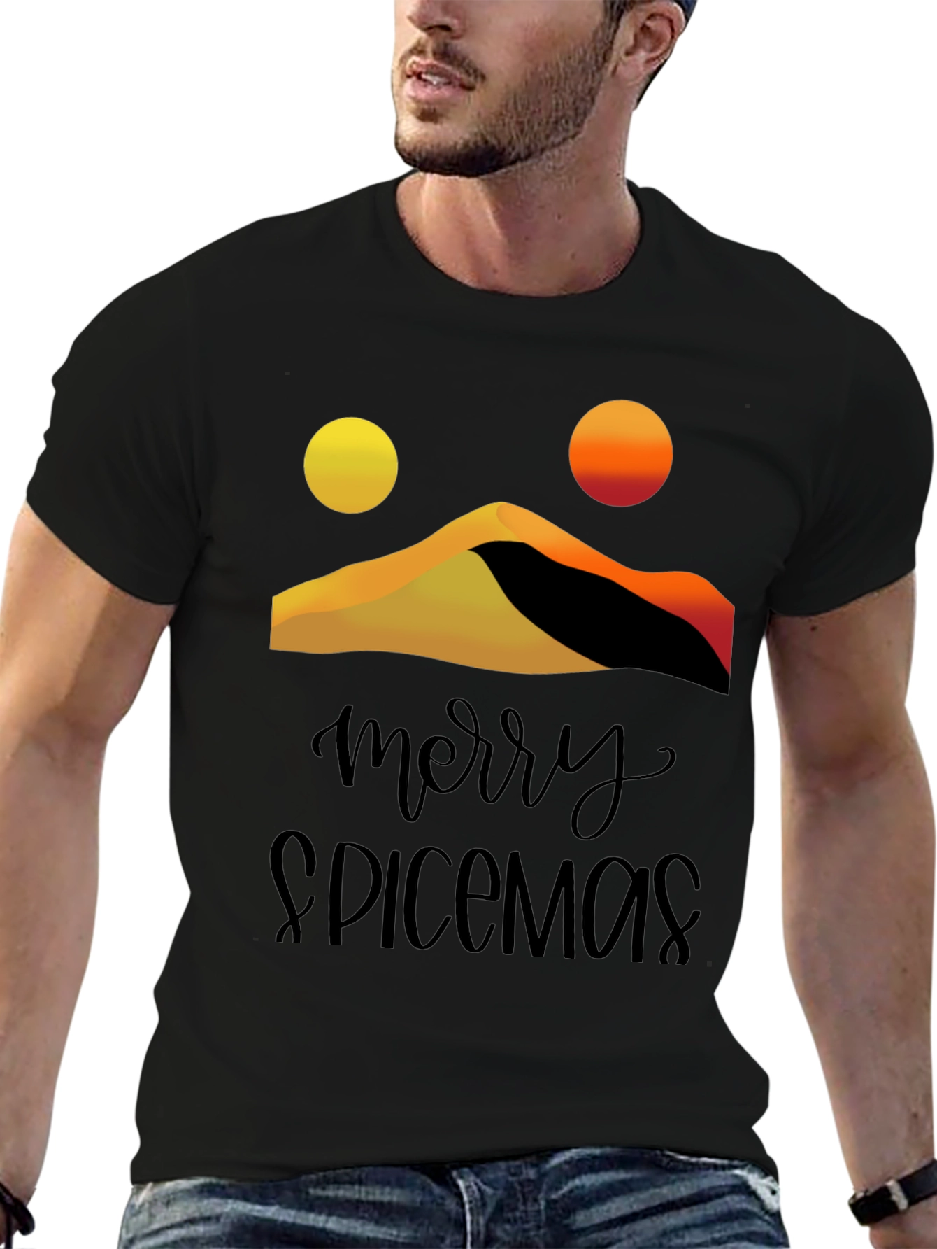 Merry Spicemas Black Graphic Tee
