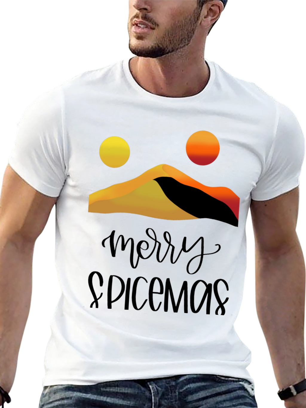 Merry Spicemas Black Graphic Tee
