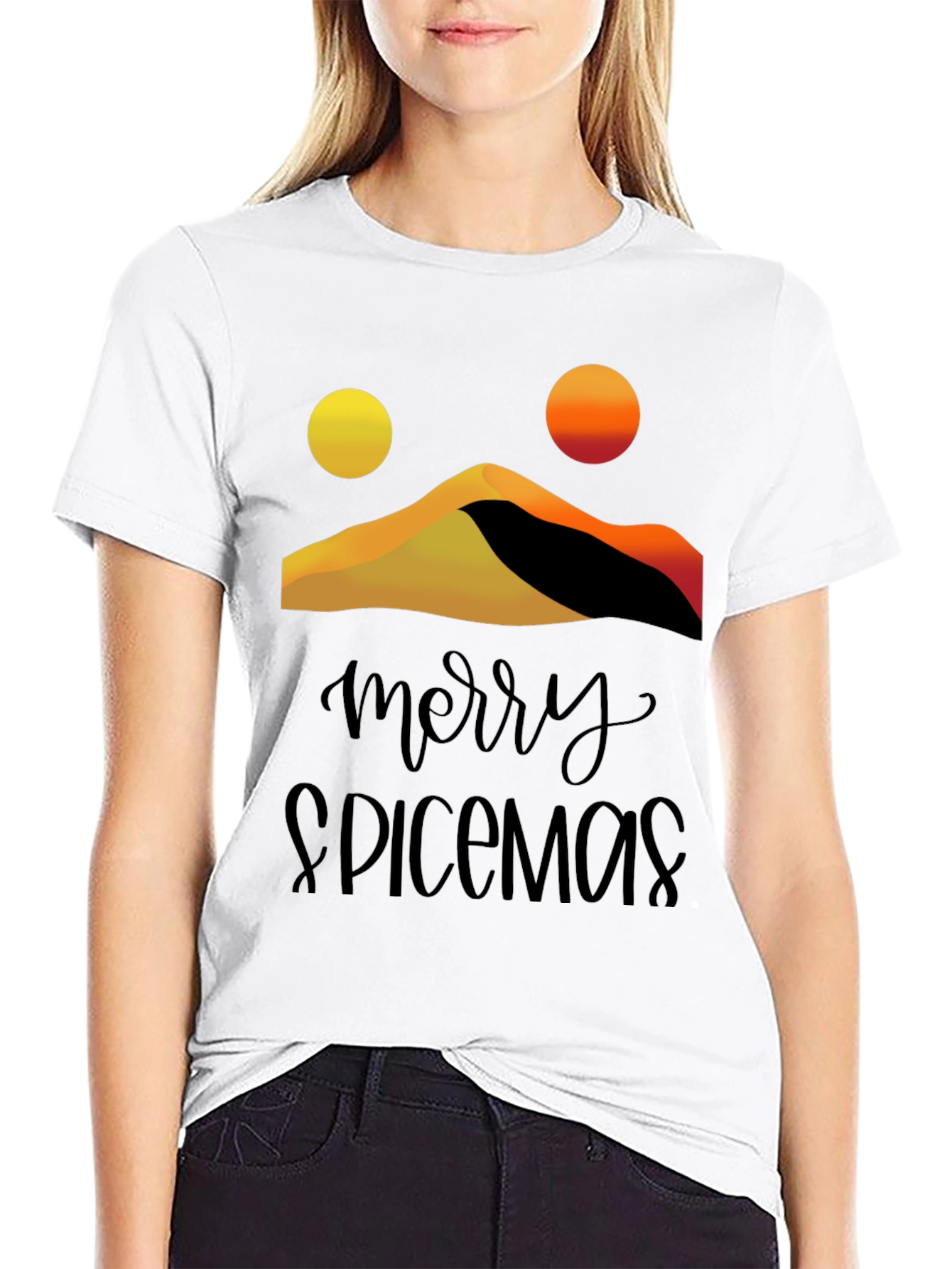 Merry Spicemas Black Graphic Tee