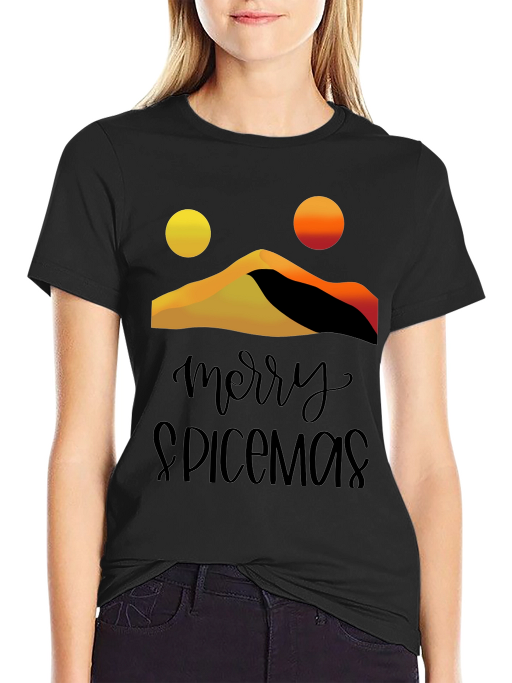 Merry Spicemas Black Graphic Tee