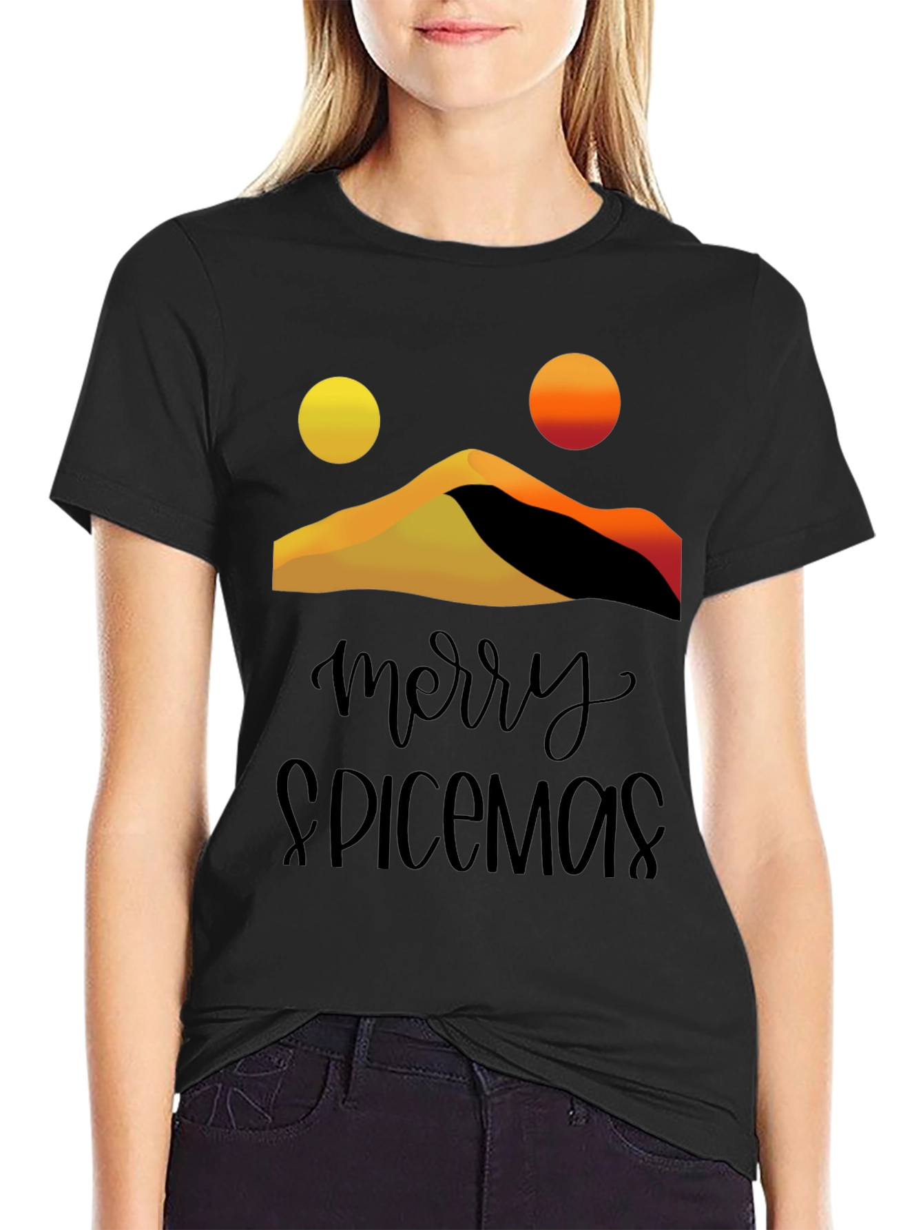 Merry Spicemas Black Graphic Tee