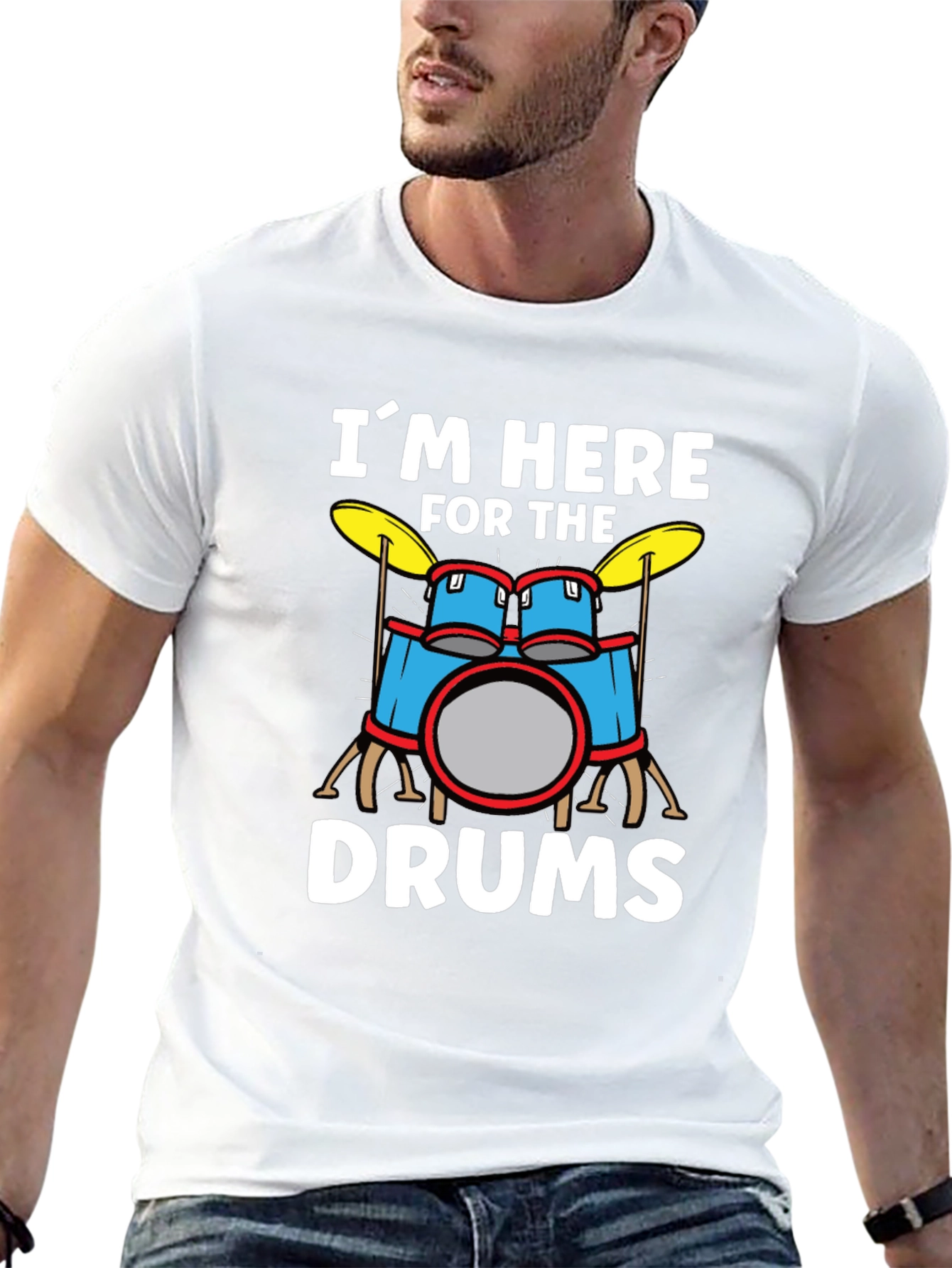 Im Here For The Drums Graphic T-Shirt
